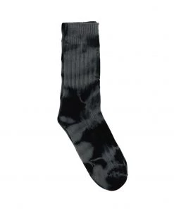 Mell-o TIE DYE SOCKS | CHARCOAL BLACK