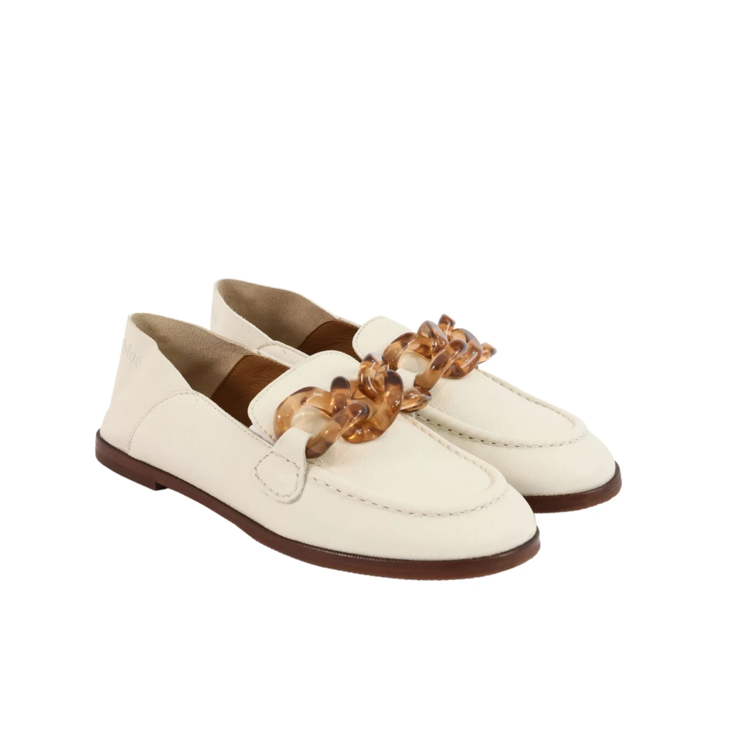 See By Chloé SB38091A Loafer / Goat Chalk Slipper 3 See By Chloé SB38091A Loafer / Goat Chalk Slipper