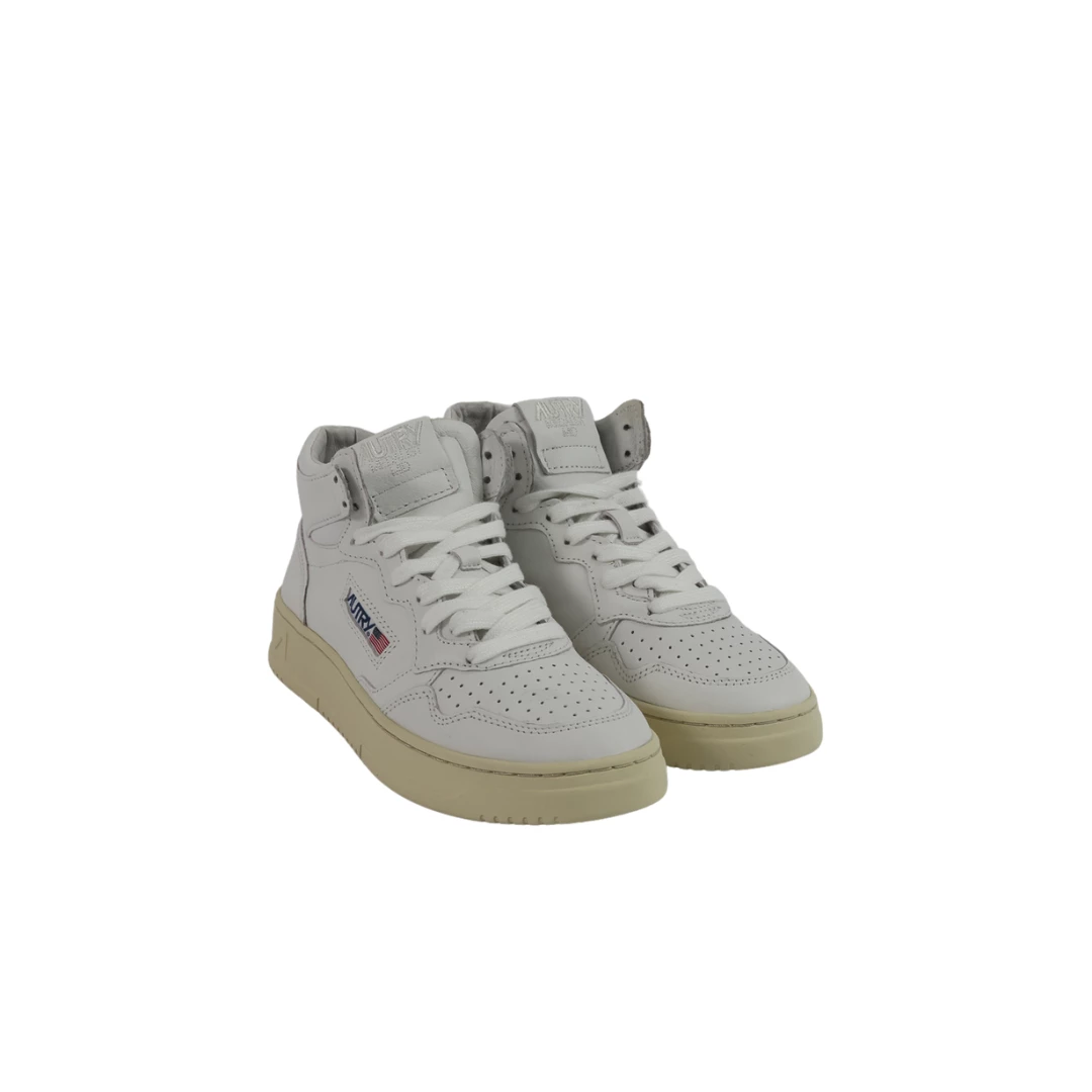AUTRY MID SNEAKER 80s | Goat White 3 AUTRY MID SNEAKER 80s | Goat White