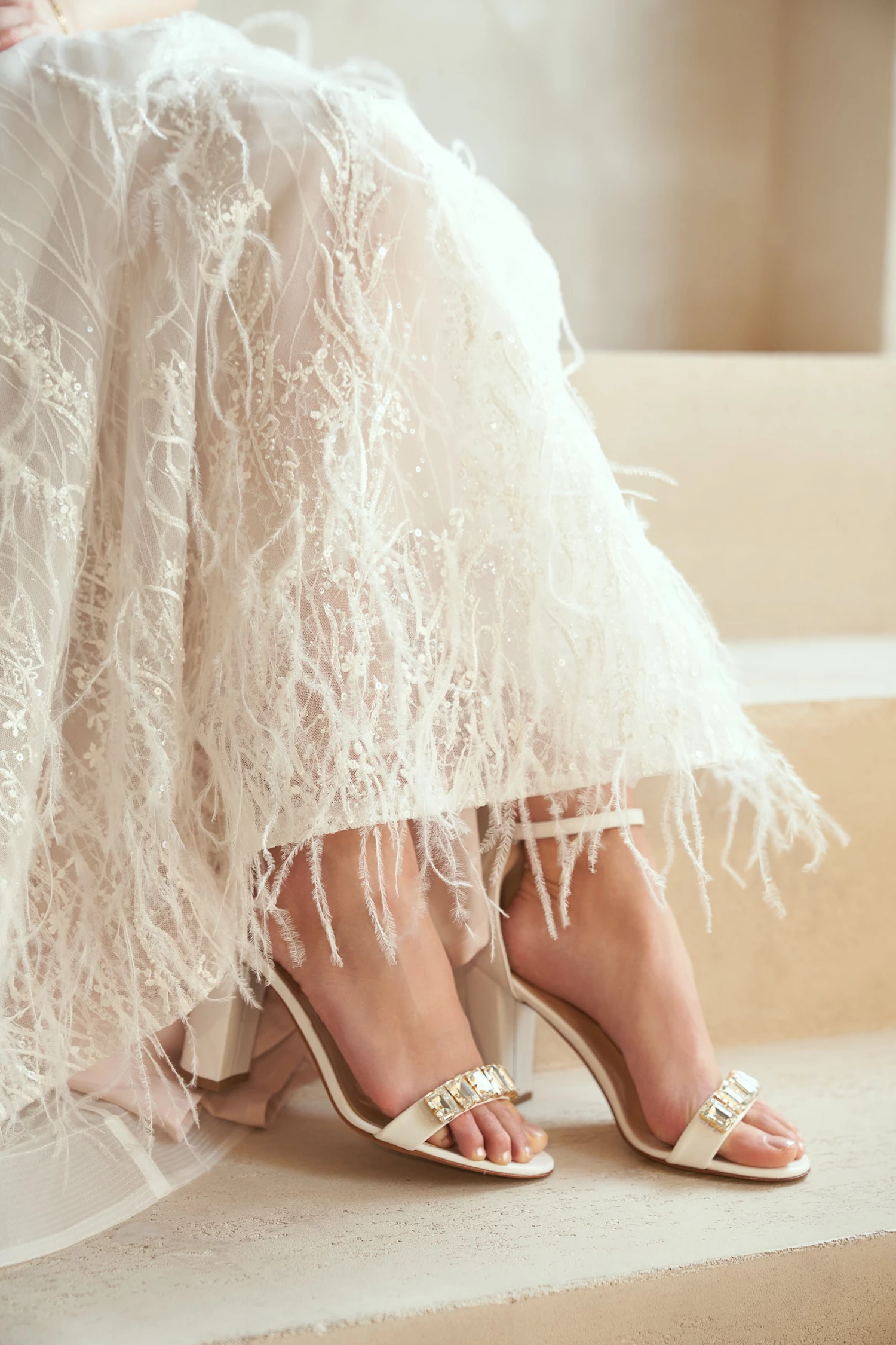 Piq.yourdress SANDALS 90 | Nappa Crystal Champagner 7 Piq.yourdress SANDALS 90 | Nappa Crystal Champagner