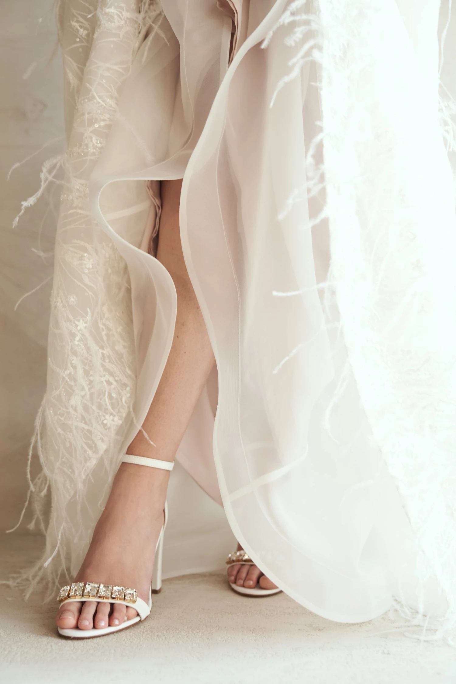 Piq.yourdress SANDALS 90 | Nappa Crystal Ivory 4 Piq.yourdress SANDALS 90 | Nappa Crystal Ivory