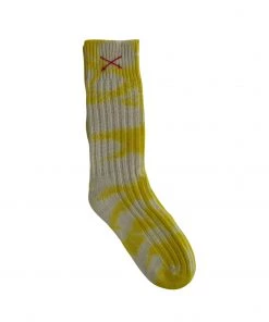 Mell-o Most Wanted TIE DYE SOCKS | Bright Yellow