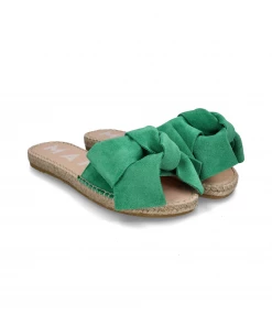 Manebi SANDALS WITH BOW | Hamptons Avocado
