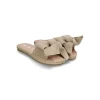 Manebi SANDALS WITH BOW | Hamptons Champagne Beige
