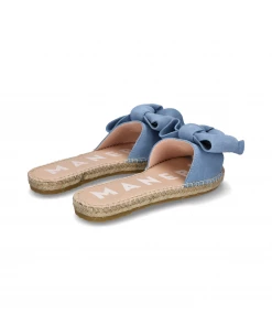 Manebi New Arrivals FLAT SANDALS WITH BOW | Hamptons Placid Blue 7 Manebi New Arrivals FLAT SANDALS WITH BOW | Hamptons Placid Blue