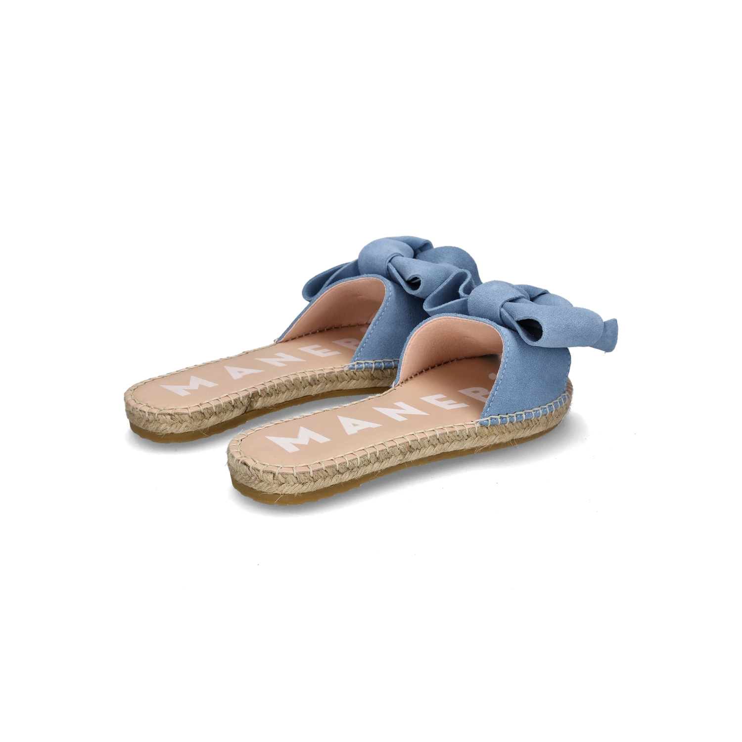 Manebi New Arrivals FLAT SANDALS WITH BOW | Hamptons Placid Blue 5 Manebi New Arrivals FLAT SANDALS WITH BOW | Hamptons Placid Blue