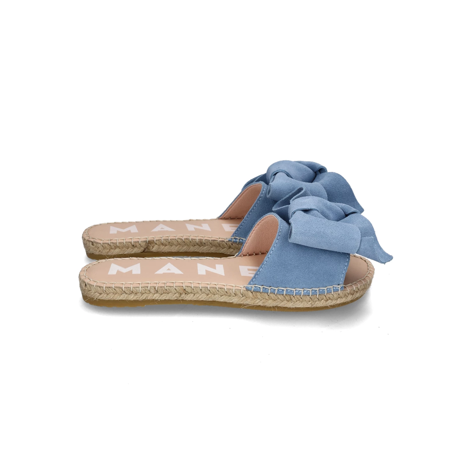 Manebi New Arrivals FLAT SANDALS WITH BOW | Hamptons Placid Blue 4 Manebi New Arrivals FLAT SANDALS WITH BOW | Hamptons Placid Blue