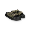 ALOHAS BUCKLE STRAP SANDALS | Suede Khaki New Arrivals