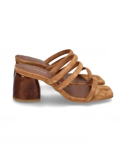 ALOHAS INDIANA HEELS | Suede Brown