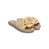 Manebi New Arrivals SANDALS WITH KNOT | Yellow Stripes