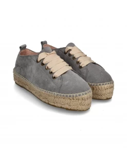 New Arrivals ANDY CSINGER X MANEBI LACE-UP ESPADRILLES | Hamptons Grey