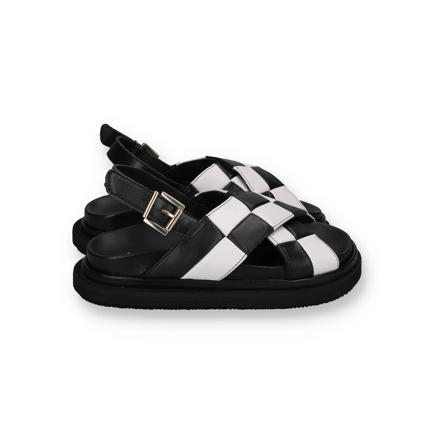 ALOHAS MARSHMALLOW SCACCI SANDALS | Black & White New Arrivals 4 ALOHAS MARSHMALLOW SCACCI SANDALS | Black & White New Arrivals