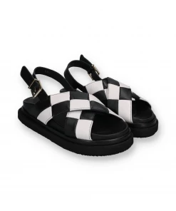 ALOHAS MARSHMALLOW SCACCI SANDALS | Black & White New Arrivals