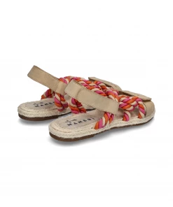 Manebi ROPE SANDALS | Yucatan Peony & Apricot