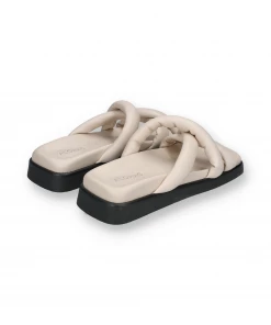 ALOHAS New Arrivals SLIP ON CROSS SANDALS | Ivory 7 ALOHAS New Arrivals SLIP ON CROSS SANDALS | Ivory
