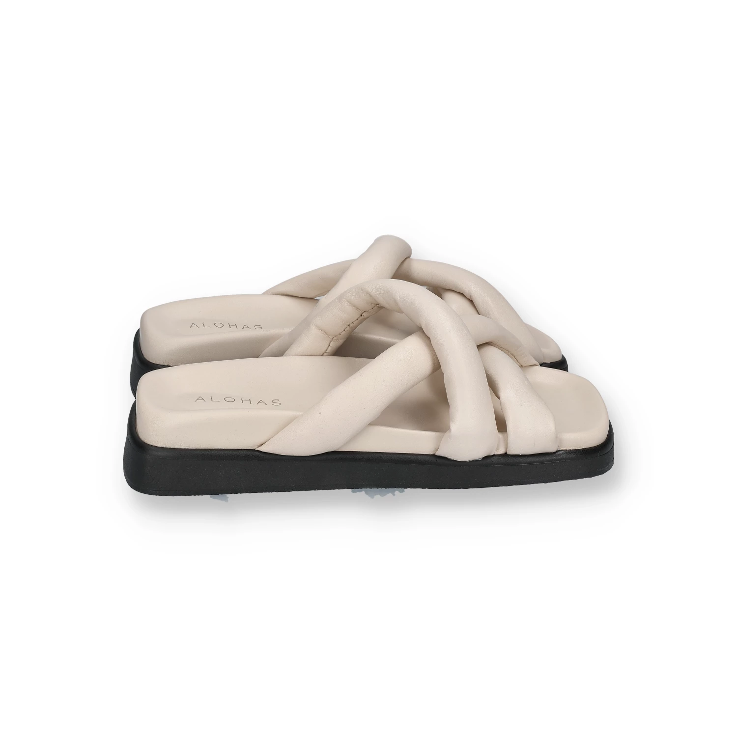 ALOHAS New Arrivals SLIP ON CROSS SANDALS | Ivory 4 ALOHAS New Arrivals SLIP ON CROSS SANDALS | Ivory